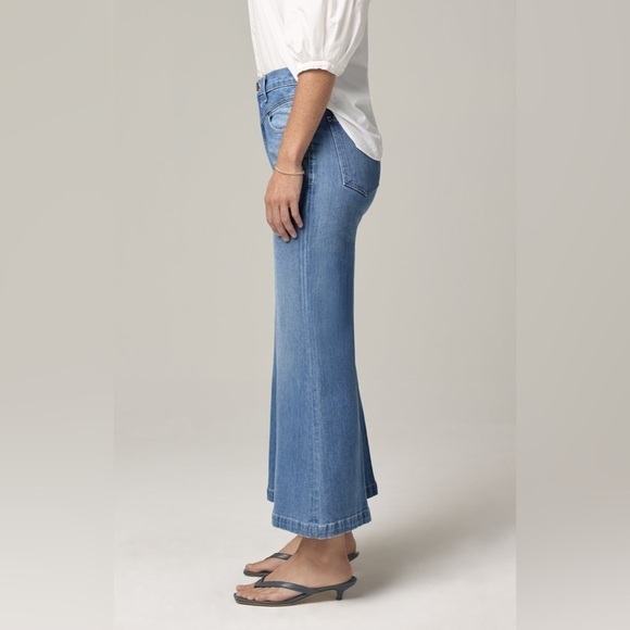 Citizens Of Humanity Women’s Cassie Front Yoke Bell Flare Jeans Size 24 Crop - Picture 2 of 12